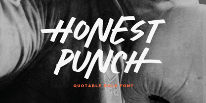 Honest Punch Font Poster 1