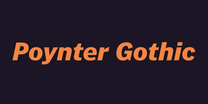 Poynter Gothic Fuente Póster 1