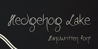 Hedgehog Lake Font Poster 1