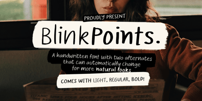 Blink Points Font Poster 1