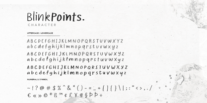 Blink Points Font Poster 9