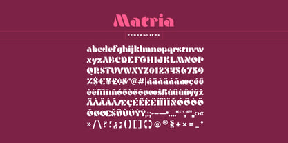 Matria Font Poster 6