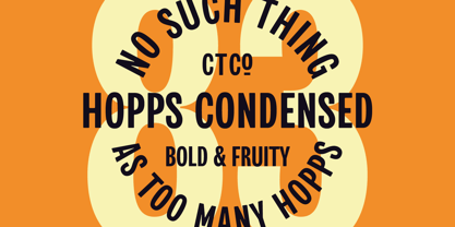 CTCO Hopps Font Poster 2