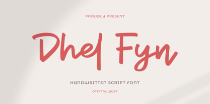 Dhel Fyn Font Poster 1