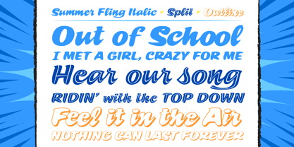 Summer Fling Font Poster 3