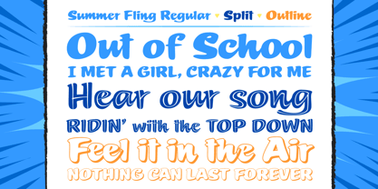 Summer Fling Font Poster 2