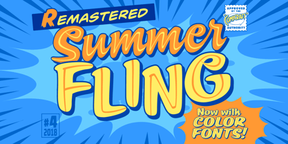 Summer Fling Font Poster 1