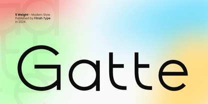 Gatte Modern Font Poster 1