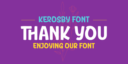 Kerosby Font Poster 11