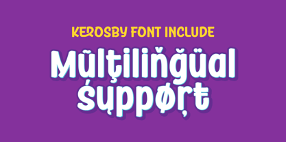 Kerosby Font Poster 10