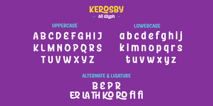 Kerosby Font Poster 8