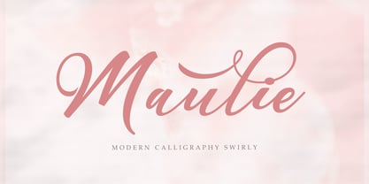 Maulie Script Font Poster 1