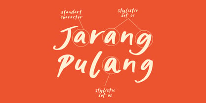 Jarang Pulang Font Poster 2