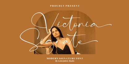 Victoria Signate Font Poster 1