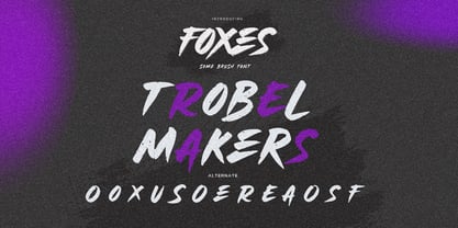 Foxes Font Poster 7