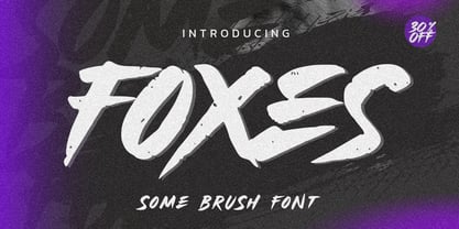 Foxes Font Poster 1