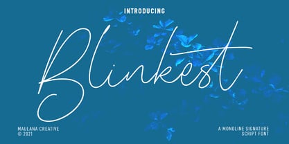 Blinkest Font Poster 1