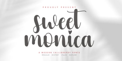Sweet Monica Font Poster 1