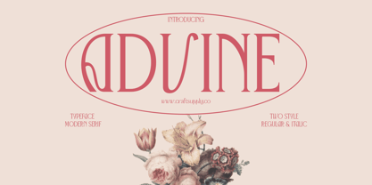 Advine Font Poster 1