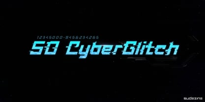 SDCyberGlitch Font Poster 2