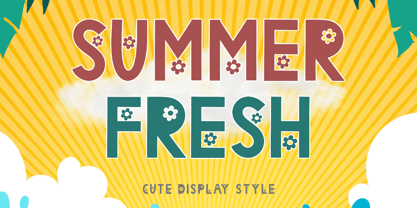 Summer Fresh Font Poster 1