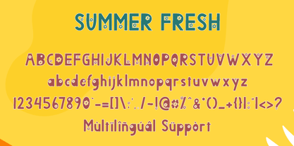 Summer Fresh Font Poster 5