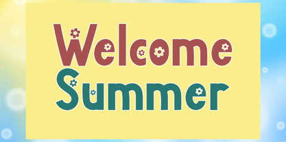 Summer Fresh Font Poster 2