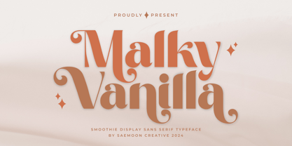 Malky Vanilla Font Poster 1