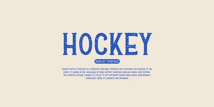 Hockey Font Poster 1