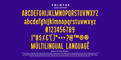Colotus Font Poster 9