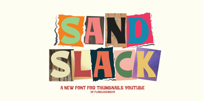 Sand Slack Font Poster 1