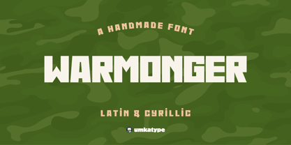 Warmonger Font Poster 8