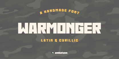 Warmonger Font Poster 1