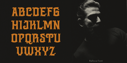 Ralloca Font Poster 7