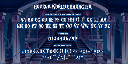 Horror World Font Poster 5