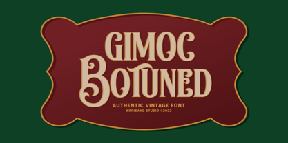 Gimoc Botuned Font Poster 1