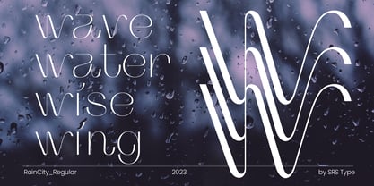 RainCity Font Poster 3