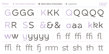 Akwa Rough Font Poster 10