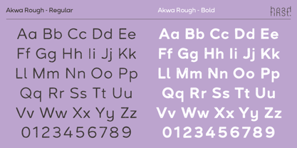 Akwa Rough Font Poster 8