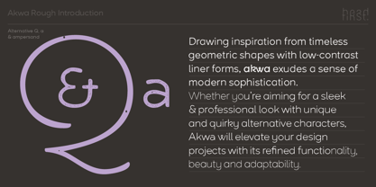 Akwa Rough Font Poster 4