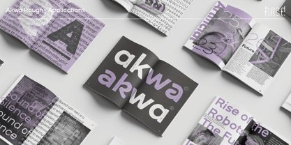 Akwa Rough Font Poster 9