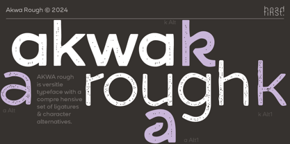 Akwa Rough Font Poster 1