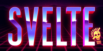 Hyper Svelte Font Poster 3