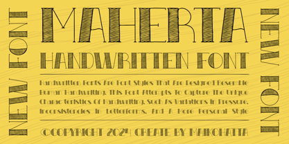 Maherta Font Poster 2