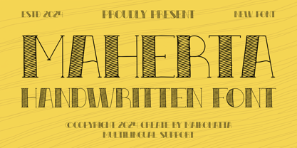 Maherta Font Poster 1