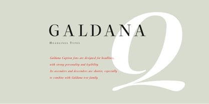 Galdana Caption Font Poster 8