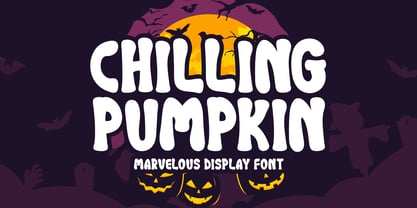 Chilling Pumpkin Font Poster 1