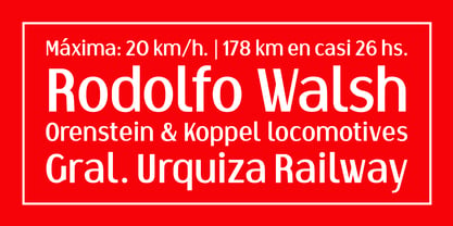 Correntino Railway Font Poster 5