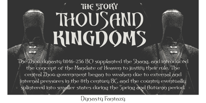 Dynasty Fantasy Font Poster 2