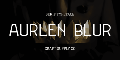 Aurlen Blur Font Poster 1